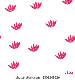 Seamless pattern with colorful flowers. Vector.
