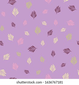 The seamless pattern with colorful foliage.