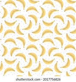 Nahtloses Muster mit bunten Früchten für die Textilgestaltung. Sommerhintergrund in hellen Farben. Handgezeichnete, trendige Vektorgrafik.