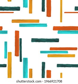 Seamless pattern. Colorful geometric background. Vintage background fabric. Modern poster design. Abstract modern line pattern. Vector design template. Graphic abstract backdrop