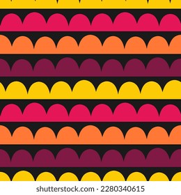 Seamless pattern with colorful geometric lines