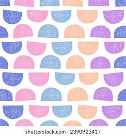 Seamless pattern with colorful geometric shapes