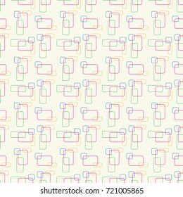 Seamless pattern with colorful geometries background 