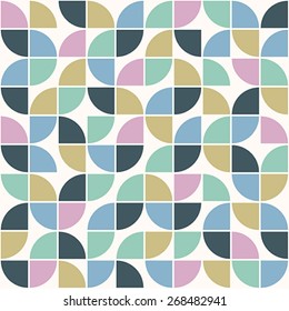 Seamless pattern colorful geometry design. Vector illustration.
