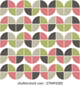 Seamless pattern colorful geometry design. Vector illustration.