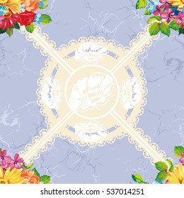 Seamless pattern with colorful gerbera flowers Vector Illustration EPS8