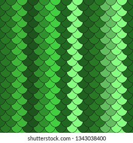 Seamless pattern with colorful green vertical stripes. Vector image, eps 8