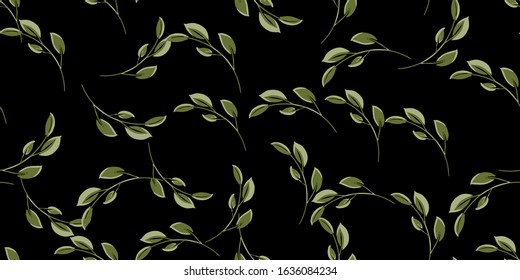 Seamless pattern with colorful hand drawn flowers. Original textile, wrapping paper, wall art surface design. Vector illustration. Floral simple minimalistic graphic design