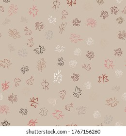 Seamless pattern of colorful hand drawn butterflies. Set of coloring butterflies. Doodle style. Vector hand drawing seamless pattern. Line art doodle collection. Vector illustration bundle