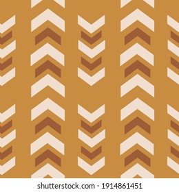 
Patrón sin brillo con flechas dibujadas a mano. Antecedentes abstractos al estilo boho. Ideal para tejidos, textiles, prendas de vestir. Ilustración del vector