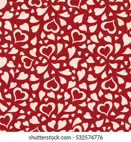 seamless pattern colorful hearts