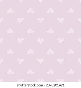 Seamless pattern with colorful hearts. Valentine's day background in minimalists style.