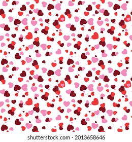 Seamless pattern with colorful hearts, vector
Happy Valentine's day greeting card, invitation template design elemet, wrapping for gifts, wallpapter, textile pattern