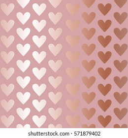 Seamless pattern with colorful hearts. Vector background.