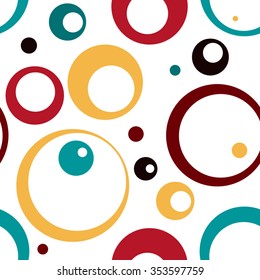 Seamless pattern. Colorful modern geometric abstract background template with designed ornament shapes. Vector abstraction beautiful illustration with place for your text. Poster, business card.
