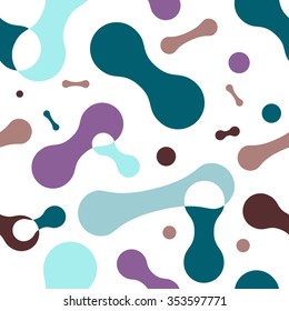 Seamless pattern. Colorful modern geometric abstract background template with designed ornament shapes. Vector abstraction beautiful illustration with place for your text. Poster, business card.
