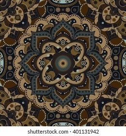 Seamless pattern for colorful Moroccan tiles. Can be used for wallpaper, textile, web page background, floor design
