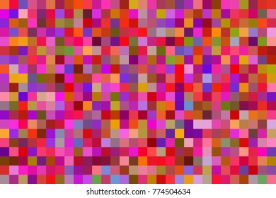 Seamless pattern of colorful mosaic. Abstract  background with color squares. Vector illustration