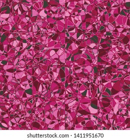 Seamless pattern. Colorful motley chaos dissected into squares. Fashion colors.