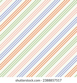 Seamless pattern with colorful oblique stripes