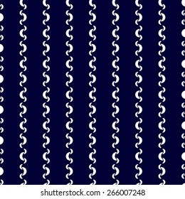 Seamless pattern of colorful optical illusion effect fluorescent blue dark blue black and white with waves