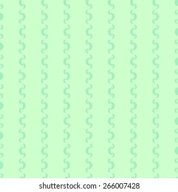 Seamless pattern of colorful optical illusion effect fluorescent blue pale green with waves