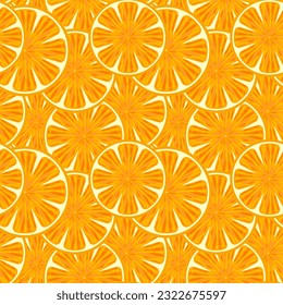 Seamless pattern, colorful orange slices close-up. Print, fruit background, textile, wallpaper	

