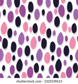 Seamless pattern with colorful organic shapes
