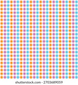 Seamless Pattern of Colorful Overlapping Circles background