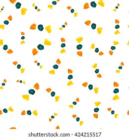 Seamless pattern with colorful painted dots