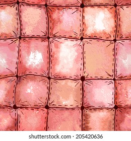 Seamless pattern. Colorful painted watercolor patchwork quilt. Seamless pattern can be used for wallpaper, pattern fills, web page background, surface textures.