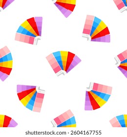 Seamless pattern of colorful pantone color palettes forming a beautiful design for graphic designers