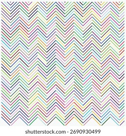 Um padrão perfeito de listras coloridas, pastel zigue-zague ou chevron.