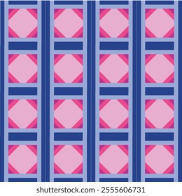 seamless pattern is colorful pink and blue happy new year 2025