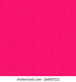 Seamless pattern of colorful polka dot in a small stylish in a beautiful bright pink color scheme