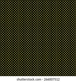 Seamless pattern of colorful polka dot in a small stylish in beautiful colors black and yellow