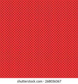 Seamless pattern of colorful polka dot in a small stylish in a beautiful red-black color scheme