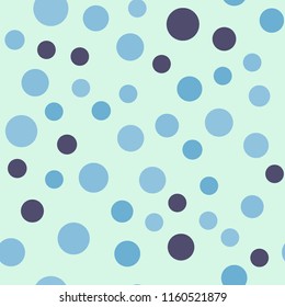 Seamless pattern with colorful polka dots.