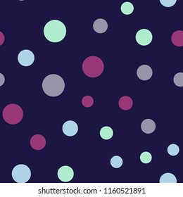 Seamless pattern with colorful polka dots.