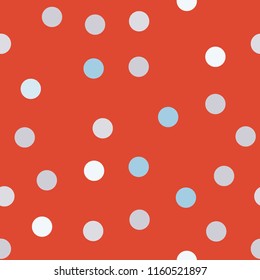 Seamless pattern with colorful polka dots.