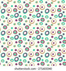 Seamless pattern with colorful polka dots. Element for design