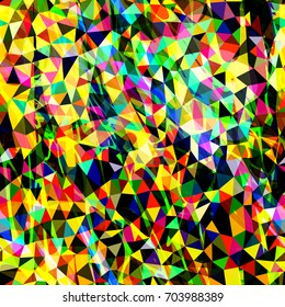 Seamless pattern. Colorful polygonal texture. Abstract vector background for web page, banners, fabric, home decor, wrapping