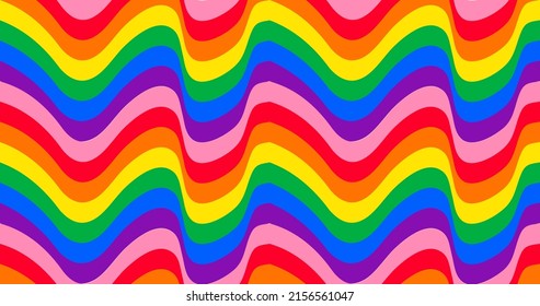 Seamless pattern colorful rainbow background. Vector.