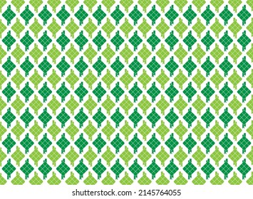 Seamless pattern colorful ramadan ketupat. Eid mubarak background. Abstract background.