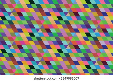 seamless pattern with colorful rhombus, rhombus pattern background design, 3d rendering shape with multiple color