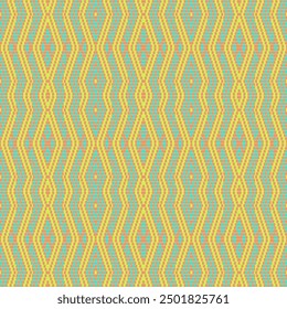  Seamless pattern with colorful rhombuses. Vector illustration.