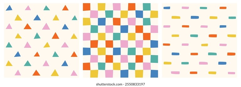 Padrão Perfeito Com Formas Coloridas