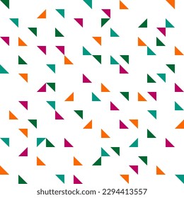 Seamless pattern with colorful small triangles