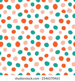 Seamless pattern with colorful spots