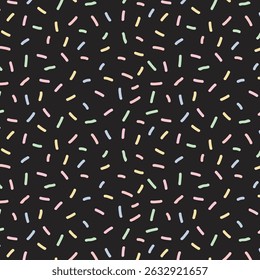 Padrão perfeito com salpicos coloridos. Fundo de esmalte roxo.